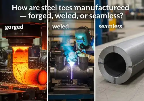 How are steel tees manufactured — forged, welded, or seamless？